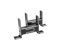 Runiash Pompa di raffreddamento ad acqua Supporto per radiatore Supporto per serbatoio di drenaggio dell'acqua Staffa di montaggio regolabile per radiatore di spessore 25-45 mm