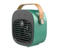 Runioney Mini aria condizionata portatile, ventilatore da desktop, umidificatore d'aria, purificatore d'aria per l'ufficio, casa, camera da letto, soggiorno, verde