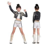 Runkoyea Costume Kp-op Anime Hunter, Uniforme Da Carnevale Per Feste Di Natale E Cosplay Per Bambini, Travestimento Da Cacciatrice Di Cantanti Pop Idol Per Donne E Ragazze D-ai 3 Ai 13 Anni