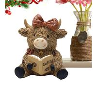 Runkoyea Statuina Della - Decorazione Per La Casa In Resina Con Tema Del Caffè,Scultura Carina | Per La Camera Da La Libreria La Fattoria Il Posto Di Lavoro La Festa E La Vacanza