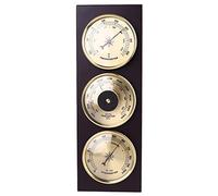 RUNLAIKEJI Barometro, termometro e igrometro, barometro 3 in 1, stazione meteo con telaio in legno, 31 x 11 cm, barometro igrometro, barometri per la casa, senza bisogno di batterie