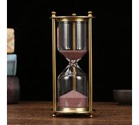RUNLAIKEJI Clessidra da 60 Minuti - Grande Decorazione a Clessidra, 1 Ora di Vetro, Orologio Con Sabbia, Timer per Casa, Scrivania, Regali
