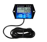 Runleader Contagiri/Contaore Digitale LCD, Promemoria Manutenzione, Display Multiplo con Retroilluminazione per Trattore da Giardino