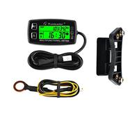 Runleader Tachimetro Contatore Ore Indicatore Temperatura Motore | RL-HM035A-M5 Con Staffa Di Montaggio,Avviso RPM E Temp,Display Retroilluminato,Per Tractor Rasaerba,Compressori,Generatori