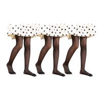 Runmeihe 3PCS Collant Bambina Antiscivolo, 20D e 90D Microfibra Elasticizzata Lavorata Collant Danza Classica Bambina per Abbigliamento Scolastico (IT, Età, 5 anni, 7 anni, Regular, 20D Black)