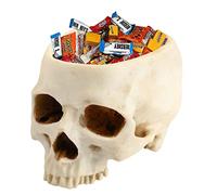 Runmeihe Ciotola Del Teschio di Hallowee Soprammobile, Decorazioni con Palline di Teschio per Vaso da Fioriera Porta Caramelle