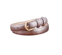 RUNMIND Cintura da donna con fibbia ad ardiglione in pelle bovina, cinture in pelle casual per abito, cintura in vera pelle da donna, Beige, 105 cm