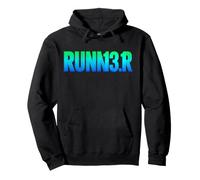 RUNN3R Marathon Runner Running Mezza Maratona 26.2 Miles Felpa con Cappuccio