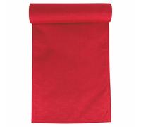 Runner 33x180 cm antimacchia effetto lino, rosso, Solid Sibilla