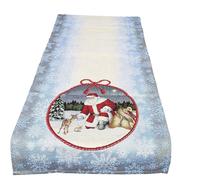 Runner Centrotavola Striscia gobelin Maestri Cotonieri Babbo Natale Ghirlanda