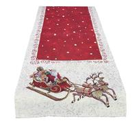 Runner Centrotavola Striscia gobelin Maestri Cotonieri Babbo Natale Ghirlanda