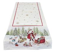Runner Centrotavola Striscia gobelin Maestri Cotonieri Babbo Natale Ghirlanda