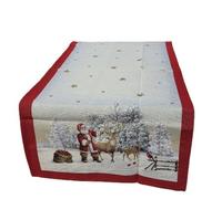 Runner Centrotavola Striscia gobelin Maestri Cotonieri Babbo Natale Ghirlanda