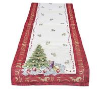 Runner Centrotavola Striscia gobelin Maestri Cotonieri Babbo Natale Ghirlanda (Abete)
