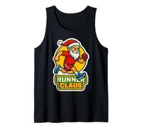 Runner Claus Running Santa Merry Christmas Race Racing Xmas Canotta