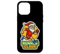 Runner Claus Running Santa Merry Christmas Race Racing Xmas Custodia per iPhone 12 Pro Max