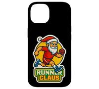 Runner Claus Running Santa Merry Christmas Race Racing Xmas Custodia per iPhone 14