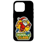 Runner Claus Running Santa Merry Christmas Race Racing Xmas Custodia per iPhone 16 Pro