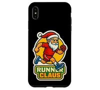 Runner Claus Running Santa Merry Christmas Race Racing Xmas Custodia per iPhone XS Max