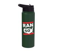 Runner da corsa RAN 50 States Marathon Running Inspired Design Stainless Steel Insulated Water Bottle