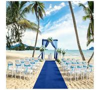 Runner da Esterno for Matrimonio in Blu Royal, Tappeto da passerella Decorato for la Cerimonia in Giardino sulla Spiaggia(1mx5m/3'3"x16'5")