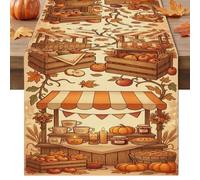 Runner da tavola a tema zucche, 33 x 228 cm