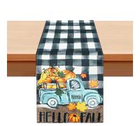 Runner da tavola autunnale con motivo a zucca adatto per casa, ristorante, hotel, KTV e altre occasioni. L'atmosfera calda è adatta a tutti i tipi di persone (B)