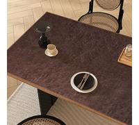 Runner da tavola extra largo in pelle, 55 x 230 cm, impermeabile e resistente al calore, marrone, per cucina e sala da pranzo, set di tavoli rettangolari per comò, camera da letto, arredamento