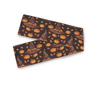 Runner da tavola extra lungo per matrimoni, Halloween, zucca, cappello autunnale, decorazione per interni ed esterni, 33 x 178 cm