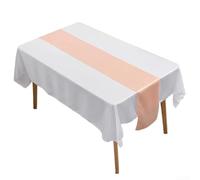 Runner da tavola in raso moderno, perfetto per matrimoni e banchetti, liscio e lussuoso al tatto (mandorle)
