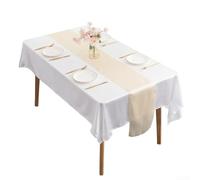 Runner da tavola in raso moderno, perfetto per matrimoni e banchetti, liscio e lussuoso (poco profondo)