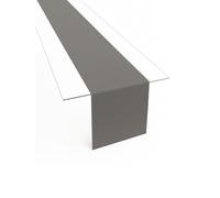 Runner da tavola in tessuto minimalista, moderno, liscio, orlo largo, non necessita di stiratura, resistente, lavabile fino a 60°C, adatto all'asciugatrice. Cucina e soggiorno. Dimensioni e colore a