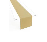 Runner da tavola in tessuto minimato, moderno, liscio, orlo largo, non necessita di stiratura, resistente, lavabile fino a 60°C, adatto all'asciugatrice. Cucina e Soggiorno. Dimensioni e colore a
