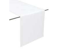 Runner da tavola in tessuto minimato, moderno, liscio, orlo largo, non necessita di stiratura, resistente, lavabile fino a 60°C, adatto all'asciugatrice. Cucina e soggiorno. Dimensioni e colore a