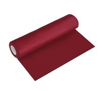 Runner da tavola in velluto rosso vino, 5 m, morbido tessuto opaco, larghezza 28 cm, elegante decorazione per Natale, matrimoni, compleanni ed eventi