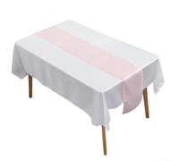 Runner da tavola moderno in raso, perfetto per matrimoni e banchetti, liscio e lussuoso al tatto (rosa)
