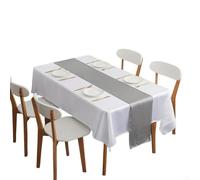 Runner da tavola moderno in raso, su misura per matrimoni e banchetti, migliora la decorazione del tuo evento (grigio scuro)