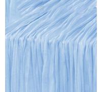 Runner da tavola pasquale in garza di poliestere, 89 x 305 cm, stile bohémien, rustico, colore marrone chiaro, azzurro, rosa, per matrimoni, baby shower, vacanze, decorazione per tavolo da pranzo