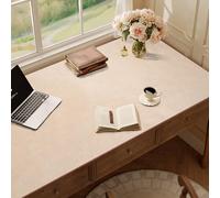 Runner da tavola rettangolare in pelle bianca, 40 x 100 cm, impermeabile, resistente al calore, ideale per tavolo da pranzo, supporto TV, scarpiera, elegante accessorio decorativo per la casa