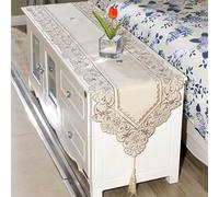 Runner da tavola ricamato in pizzo floreale per eventi e esigenze di decorazione della casa (40 x 246 cm 2#)