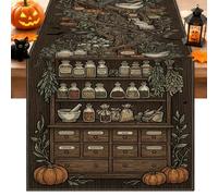 Runner da tavola vintage per Halloween, 33 x 183 cm