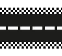 Runner da tavolo, 40 x 500 cm, in tessuto non tessuto, decorazione da tavolo, con strisce centrali e limitazione delle distanze, decorazione da tavolo, per il compleanno dei bambini, feste di