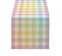 Runner da tavolo a scacchi di bufalo a tema primaverile ottimo per allestimenti