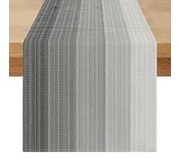 Runner da Tavolo Grigio 40 x 180 Runner Tavola Moderno Esterni Primaverile Lavabile Nero Gradiente Cucina Decorazione per Feste e Vacanze Matrimoni Tavolino da Caffè Ristorante