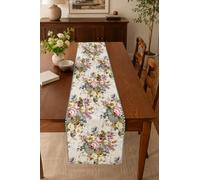 Runner da Tavolo Moderno in Tessuto Gobelin, Made in Italy - Striscia Centrotavola Elegante per Cucina e Soggiorno - Decorazione Tavola Pranzo Shabby Chic e Classica (40 x 140 cm)