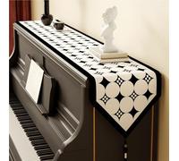 Runner da Tavolo Moderno, Runner Rettangolare con Stampa Geometrica a Pois e Nappe, Tovaglia Lunga per Tavolo da Pranzo, Salotto, Feste e Pasqua, Decorazione Shabby Chic(E,32X160cm)