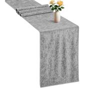 Runner da Tavolo Morbido Velluto Riccio Decorazione Articoli per la Pranzo
