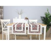 Runner decorativo per la primavera e l'estate, in tessuto lavabile, 140 x 45 cm, 100% jacquard, per sala da pranzo, compleanno, fattoria, cucina, decorazione da tavolo, mosaico