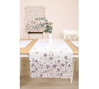 Runner decorativo per la primavera e l'estate, in tessuto lavabile, 140 x 45 cm, 100% jacquard, per sala da pranzo, compleanno, fattoria, cucina, decorazione da tavolo - api