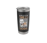 Runner e Dandie Dinmont Terrier Bicchiere termico in acciaio inox doppia parete